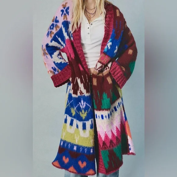 Free People - Folk Song Maxi Cardi - Picture 6 of 7